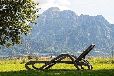 Garten mit Blick auf Neuschwanstein