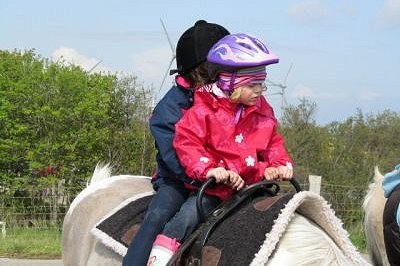 Ponyreiten zum Strand